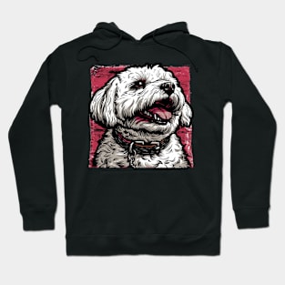 Retro Art Bichon Frisé Dog Lover Hoodie